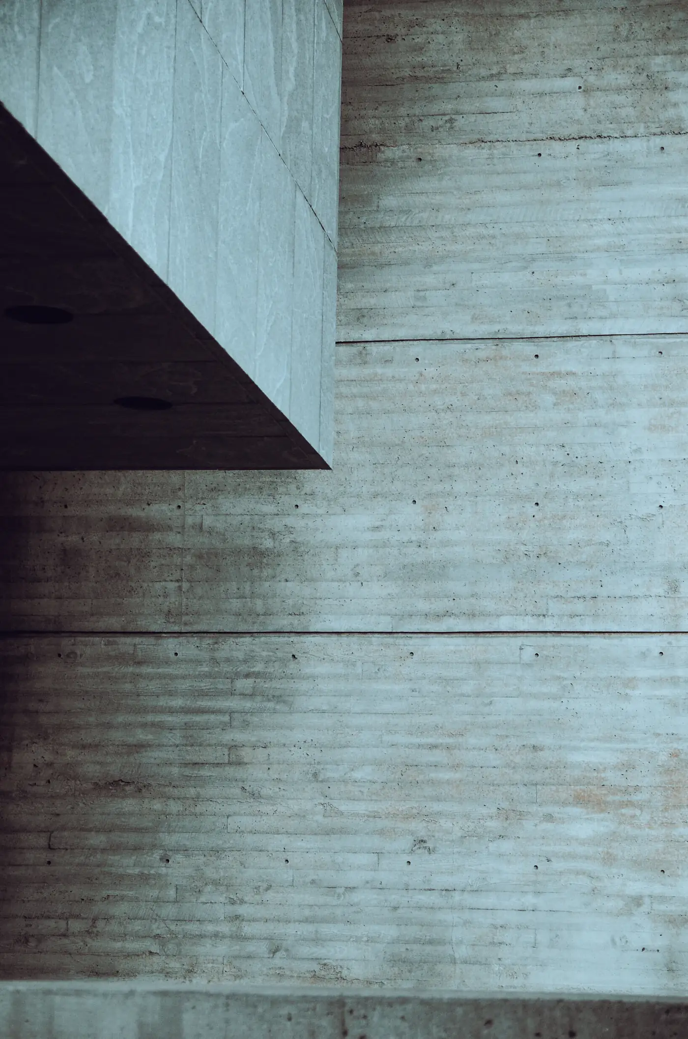 Close up of board marked concrete